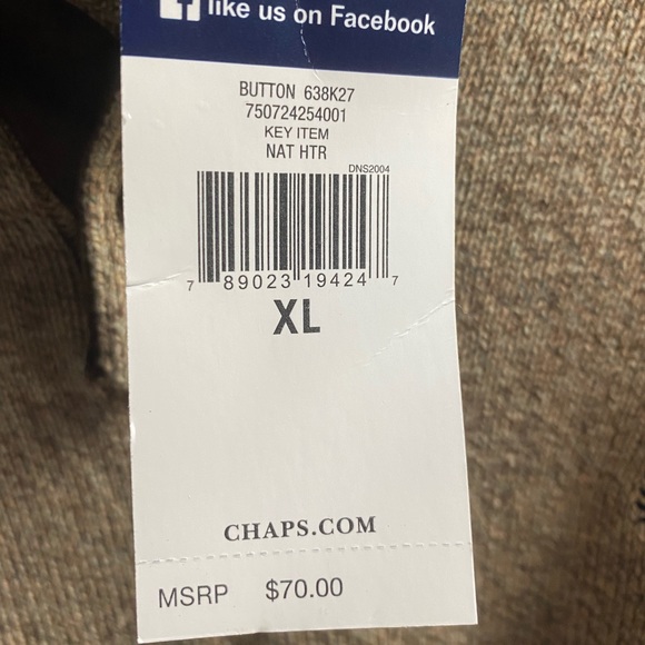 Brand New Chaps Men’s Sweater - Picture 3 of 3